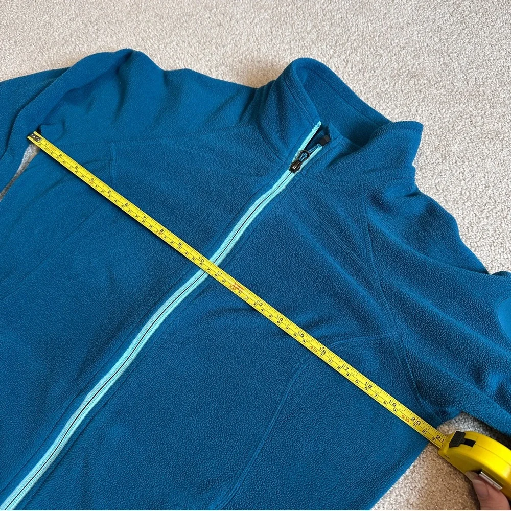 Eddie Bauer First Ascent full zip fleece jacket - teal sz Med - Picture 9 of 12